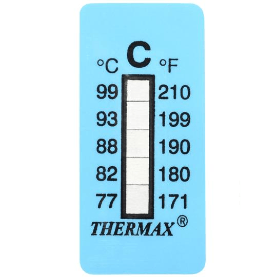 026518 Tempil Thermax 5 Level Strip: 99 deg. F to 120 deg. F / 37 deg. C to  49 deg. C (Pack of 10)