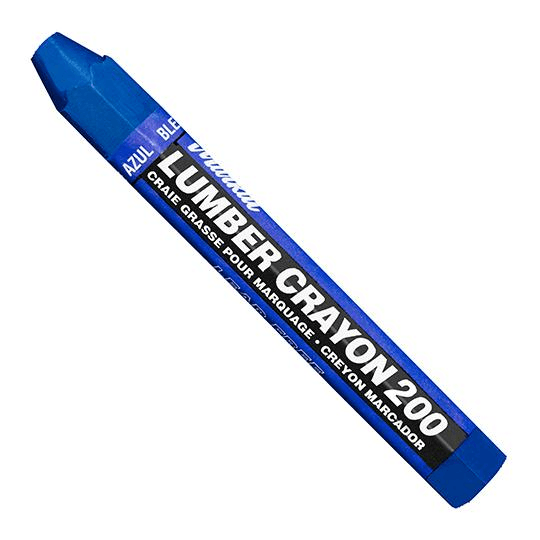080355 Markal Lumber Crayon 200 - Blue - (Case of 144)