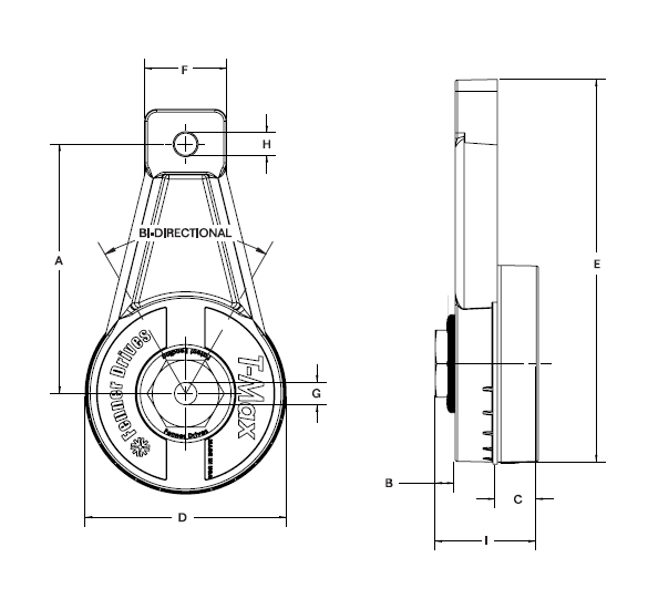 RT1001-Fenner Drives T-Max Tensioner- Force Range: 0-30 lb — Beltsmart