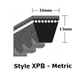XPB1600 Cogged Metric Wrapped V- Belt - XPB - 1622mm O. C. (Old Part #: SPBX1600)