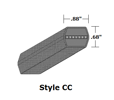 Double-sided V-belt