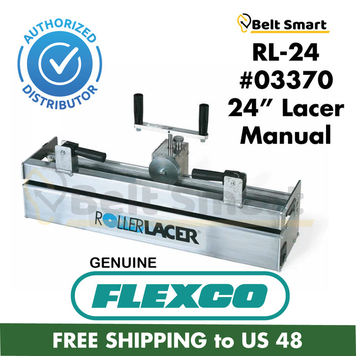 RL-24 by Flexco | #03370 | Clipper Manual Roller Lacer | 24" Belt Width