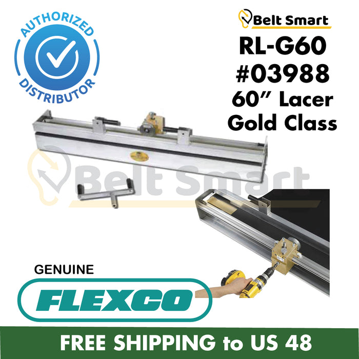 RL-G60 by Flexco | #03988 | Clipper Roller Lacer Gold Class | 60" Belt Width