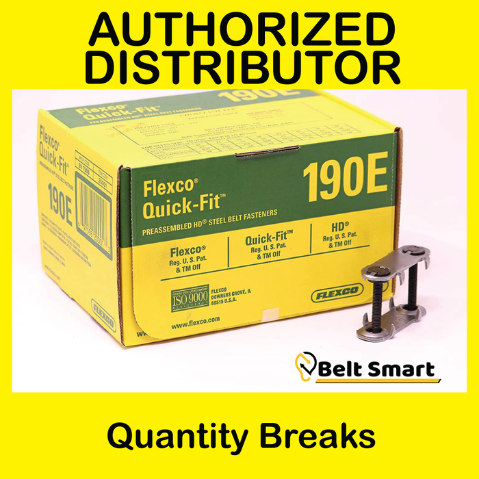 190E by Flexco | #20001 | Bolt Fasteners | Steel | Box of 25