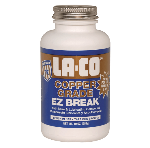008910 La-Co EZ BREAK Copper Grade Paste - 10 oz. - Brush in Cap - (Case of 24) - Beltsmart