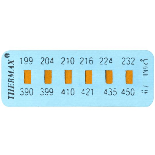 026602 Tempil Thermax 6 Level Strip: 84 deg. F to 111 deg. F (Pack of 10) - Beltsmart