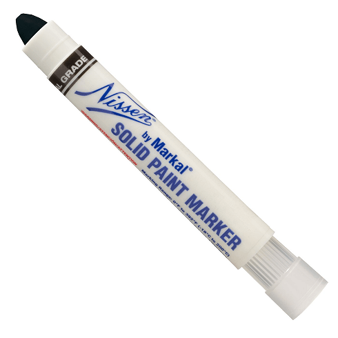 028773 Markal Nissen Solid Paint Marker - Black - (Case of 48) - Beltsmart