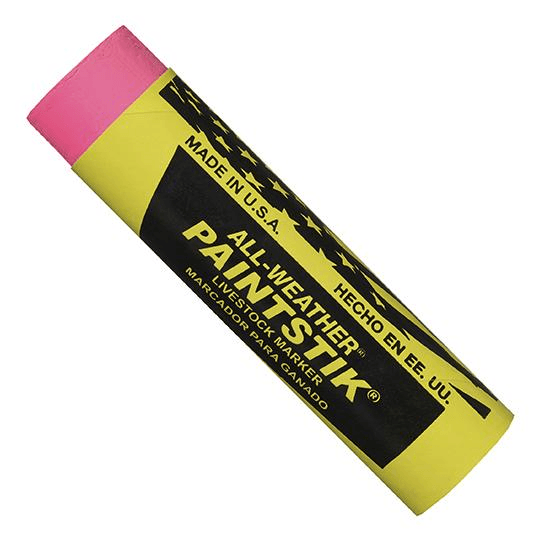 061012 All-Weather Paintstik Livestock Marker - Fluorescent Pink - (Case of 144) - Beltsmart
