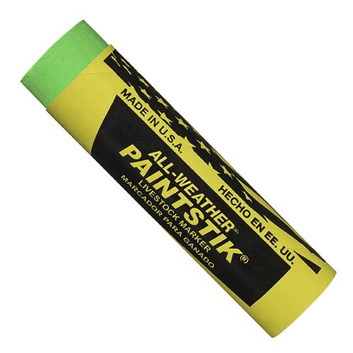 061016 All-Weather Paintstik Livestock Marker - Fluorescent Green - (Case of 144) - Beltsmart