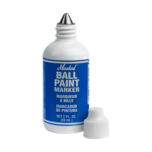 084625 Markal Ball Paint Marker - 1/8" (3 mm) Mark Size - Blue (Case of 48) - Beltsmart
