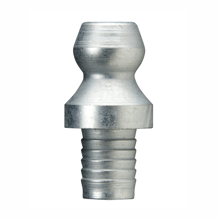 1633 Alemite Drive Fitting - Straight - Overall Length, 5/8" - Shank Length, 1/4" - Drill Diameter, 3/16" - No Ball Check - Beltsmart