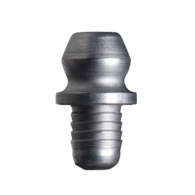 1728-B Alemite Drive Fitting - Straight - Overall Length, 33/64" - Shank Length, 1/4" - Drill Diameter, 3/16" - With Ball Check - Beltsmart