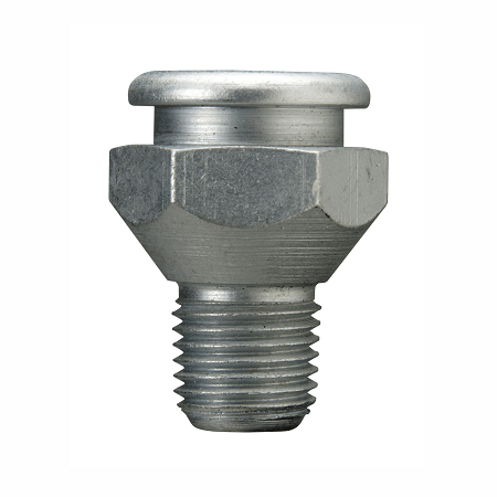 1823-1 Alemite Button Head Giant Fitting - Thread, 1/4" NPTF - Hex Size, 7/8" - Overall Length, 1-1/4" - Shank Length, 1/2" - Beltsmart