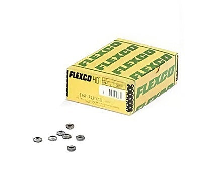 20382 Flexco Extra Nuts | Slotted | For Fastener # 1-1/2, 2, 2-1/4, RP2 | 300 Stainless Steel | 100/Box
