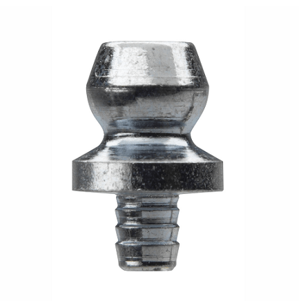 3019 Alemite Drive Fitting - Straight - Overall Length, 15/32" - Shank Length, 5/32" - Drill Diameter, 1/8" - No Ball Check - Beltsmart