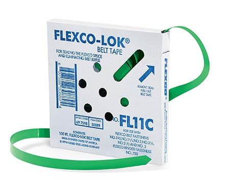 FL11C Flexco FLEXCO-LOK® Belt Tape | For Fastener # 190, 1-1/2, 2, 2-1/4 | Tape Width: 11/16" | For Installation of Bolt Solid Plate Fastening Systems | 30889