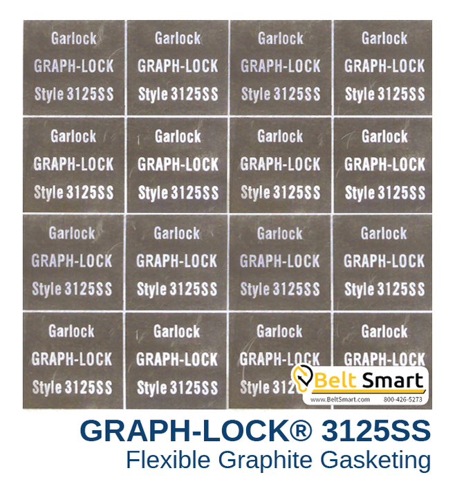 Garlock GRAPH-LOCK® Style 3125-SS - 0.060 in. thick / 39.4in. x 39.4in.