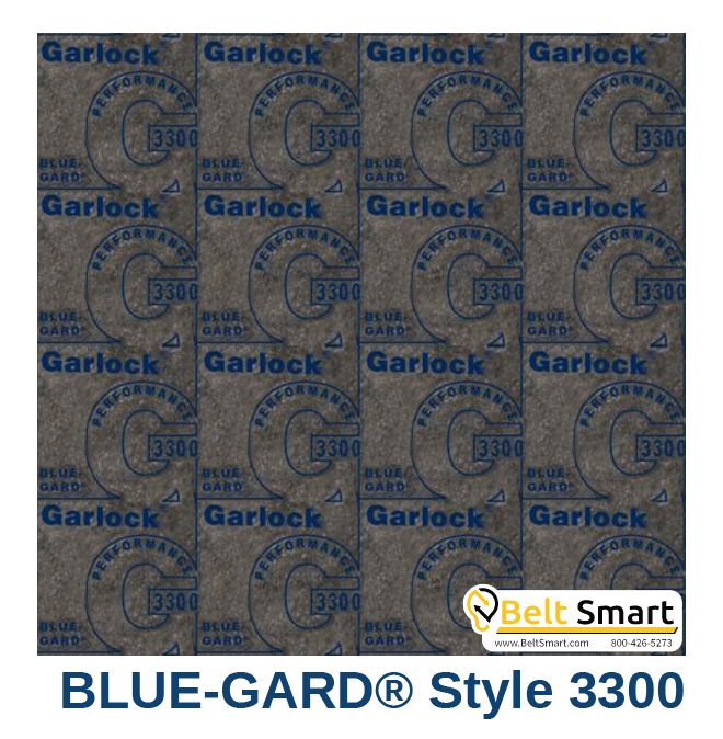 Garlock BLUE-GARD® Style 3300 - 0.125 in. thick / 60in. x 180in.