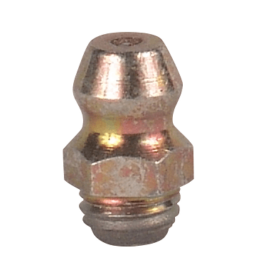 369582 Alemite 1/4"-28 and 1/8" Thread Forming Straight Fittings - Hex Size, 9/32" - Hole Size recommended, .230 - .235 - Beltsmart