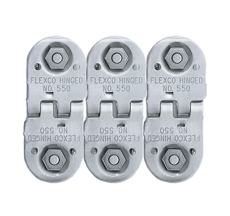 550-3 Flexco 550 Bolt Hinged Three Plate Fastener - STEEL Joint - 40103 - Box of 18
