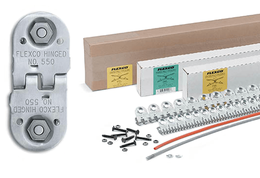 550J54NC Flexco 550 Bolt Hinged Fastener - STEEL Joint with Nylon Covered STEEL Cable - 40053 - 54" Belt Width