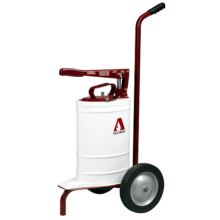 7149-T Alemite Manual Pumps - Bucket Pumps - Multi Pressure Bucket Pump Assembly with Porta-Cart - Outlet: 3/8" NPTF(f) - Capacity: 5 Gallons