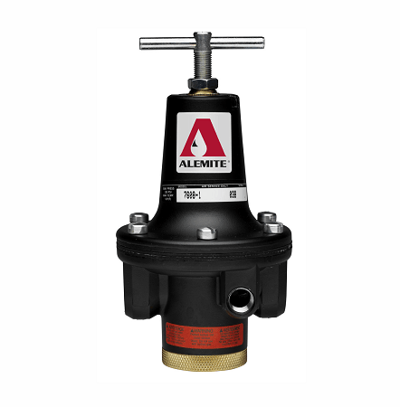 7608-1 Alemite Regulator - Max inlet Pressure: 300 PSI - Inlet/Outlet: 1/2" NPTF(f)