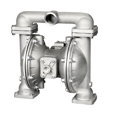 8322-D Alemite 1/2" Diaphragm Pump - Air Operated - Aluminum/PTFE Inlet/Outlet: 1/2", Air Inlet: 1/4"