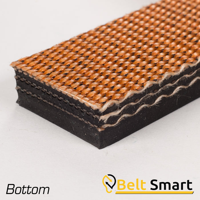 BS083A - #83a Beltservice 3 Ply 225 1/8" x Bare Heat Resistant 400 deg. F Conveyor Belt
