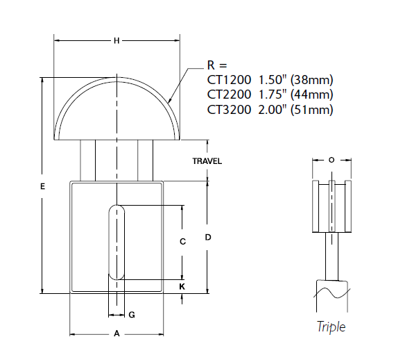 CT2205 by Fenner Drives | Chain Tensioners | Triple Chain #50