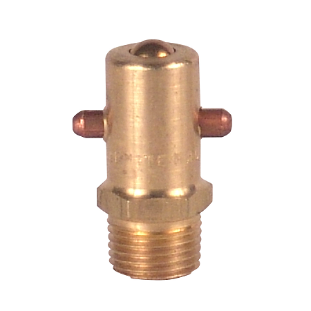M336 Alemite Pin Type Straight Fitting - Thread: 1/8" PTF - Hex Size: 7/16" - Overall Length: 31/32" - Shank Length: 17/64"