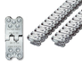 R5-1/2-SE-54/1350 Flexco SR Scalloped Edge R5-1/2 Rivet Hinged Fasteners - STEEL (2 Continuous Strips) - 41525 - 54" Belt Width