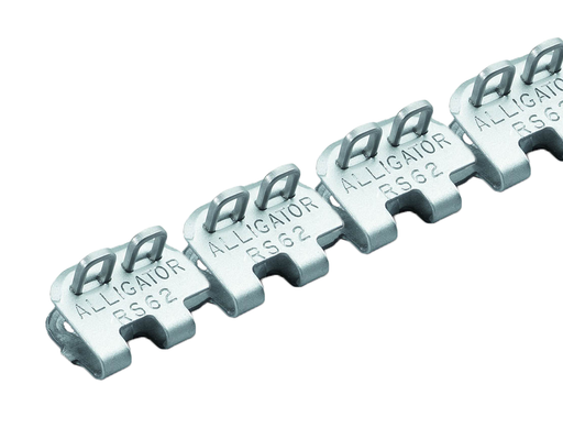 RS62SJ48SS Flexco Alligator Ready Set Staple - 54500 - 48" Belt Width (316 Stainless Steel with Stainless Spring Wire Pins)