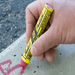080421 Markal B Paintstik - Fine Size 3/8" x 4-3/4" - Yellow - (Case of 144) - Beltsmart
