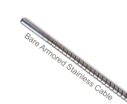 ACS-60-1 Flexco Hinge Pin for 375X & 550 Bolt Hinged Fasteners / R2 & R5 SR Rivet Hinged Fasteners - 41385 - Bare Armored Stainless Steel Cable (17/16" dia.) - 60" Belt Width