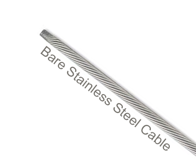 SSC-72-1 Flexco Hinge Pin for R2 & R5 SR Rivet Hinged Fasteners - 38222 - Bare Stainless Steel Cable (7/32" dia.) - 72" Belt Width