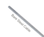 SC-72-1 Flexco Hinge Pin for R2 & R5 SR Rivet Hinged Fasteners - 38195 - Bare Steel Cable (1/4" dia.) - 72" Belt Width