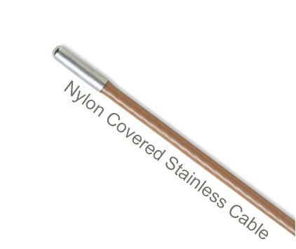 NCS962-60-1 Flexco Hinge Pin for SR Scalloped Edge R9 Rivet Hinged Fasteners - 53236 - Nylon Covered 300 Series Stainless Steel Cable (5/8" dia.) - 60" Belt Width