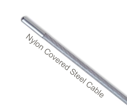 NC187-X Flexco Alligator Ready Set Staple Hinge Pin (for RS187 Series) - Nylon Covered Steel Cable - 50669 - 10 Ft. Coil