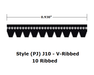 340J10 V- Ribbed V- Belt - 10 Ribs - J10 - 34" O. C. - Beltsmart